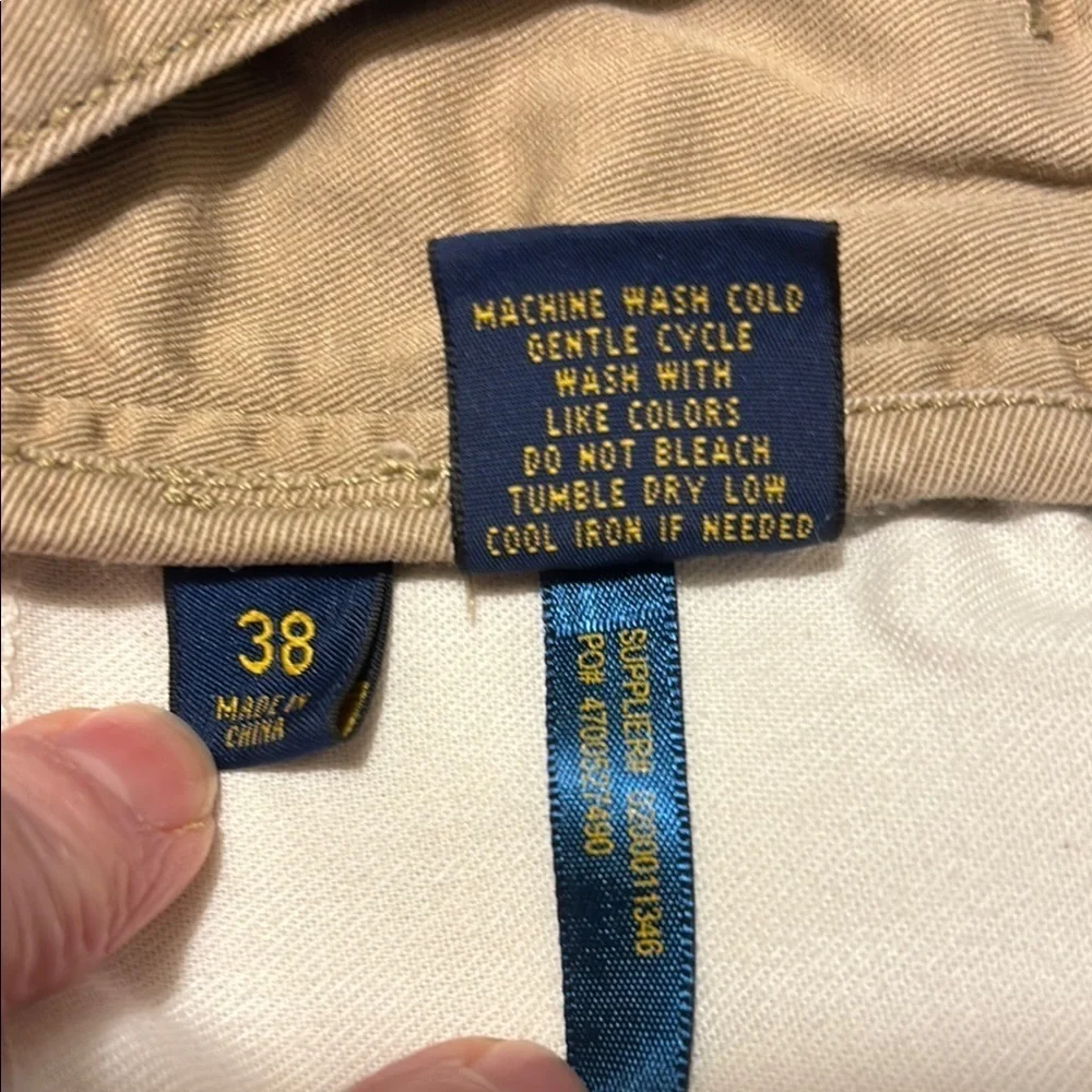 Polo Ralph Lauren Tan Flat Front Relaxed Fit Shorts